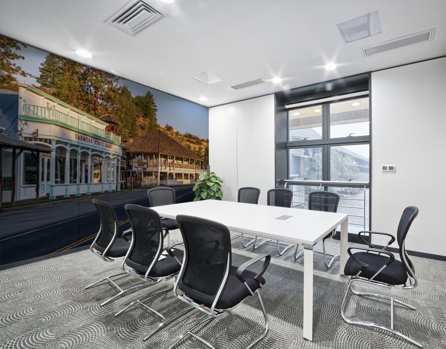 Farmers State Bank on the main street of the historic town of Wi Wall Printing