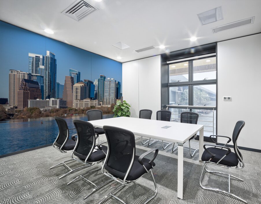 Modern office and apartments in downtown Austin 2026 Wall Printing