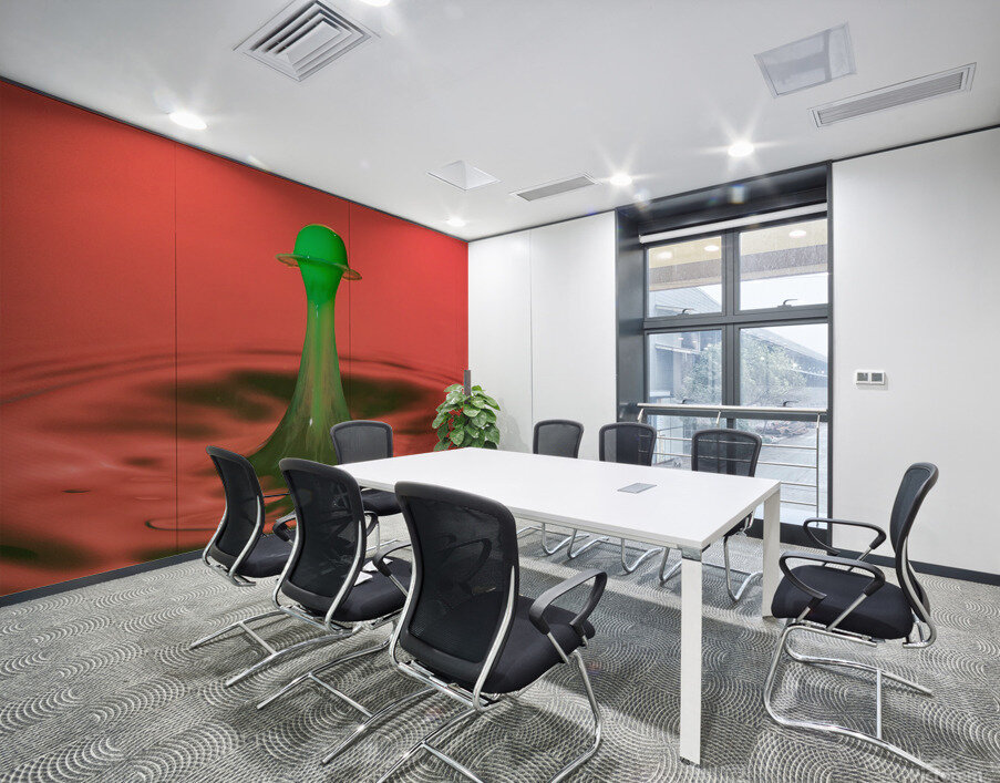 Water droplet collision - coating Wall Printing