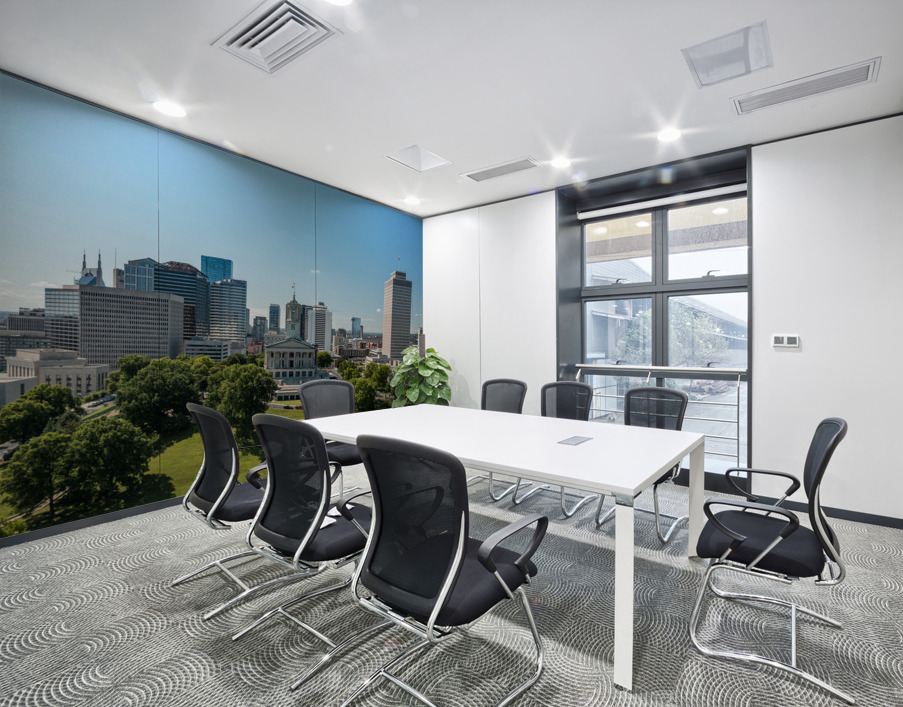 Aerial view of the Tennessee State Capitol building in Nashville Wall Printing