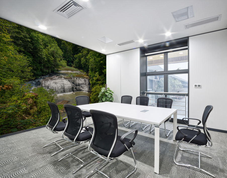 Burgess Falls in Tennessee in summer Wall Printing