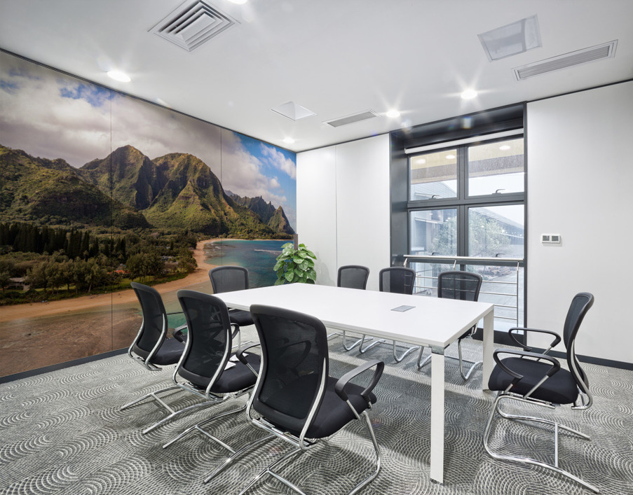 Tunnels Beach on the north shore of Kauai in Hawaii Wall Printing