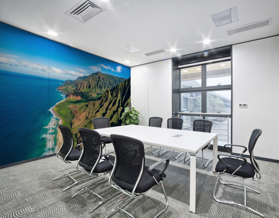 Coastline of Na Pali on Kauai Wall Printing