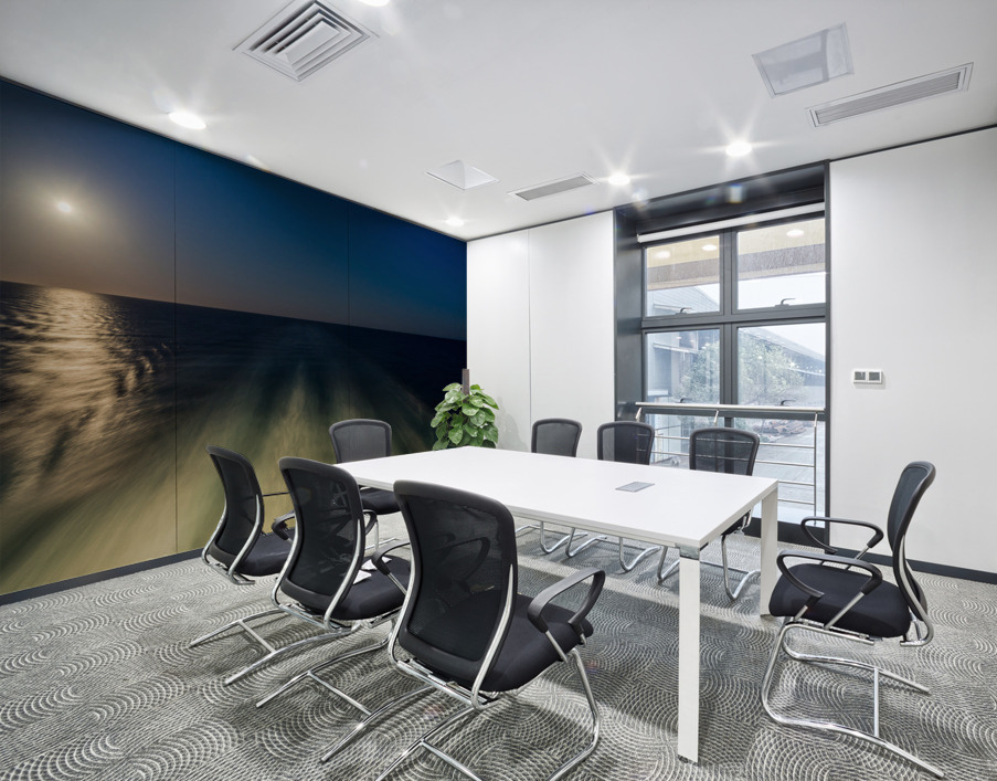 Moon over the wake of cruise ship travelling at speed Wall Printing