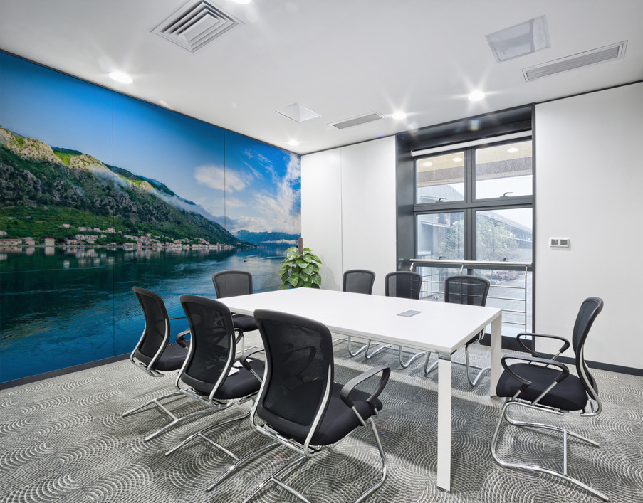 Towns of Prcanj and Dobrota on the Bay of Kotor in Montenegro Wall Printing