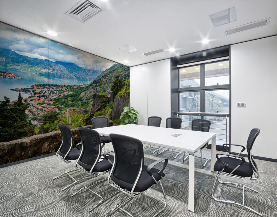 View from above Old Town of Kotor in Montenegro Wall Printing