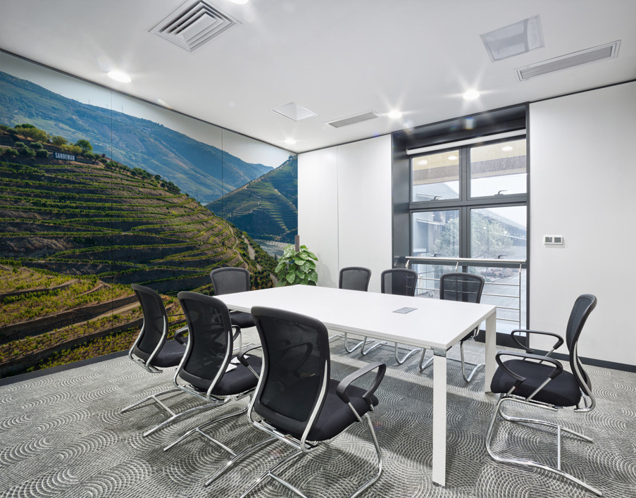 Rows of grape vines in Quinta do Seixo by the Duoro Wall Printing