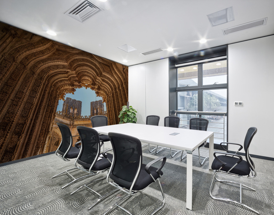 Unfinished chapel at the Monastery of Batalha Wall Printing