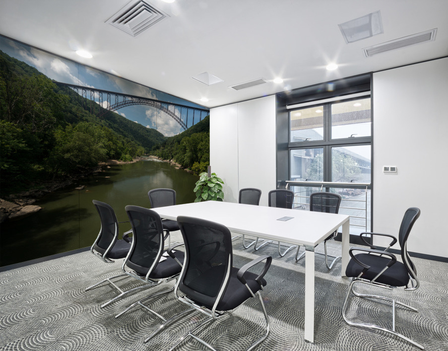 Rafters at the New River Gorge Bridge Wall Printing