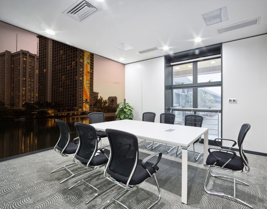 Newly restored tiling mural on Rainbow Tower Wall Printing