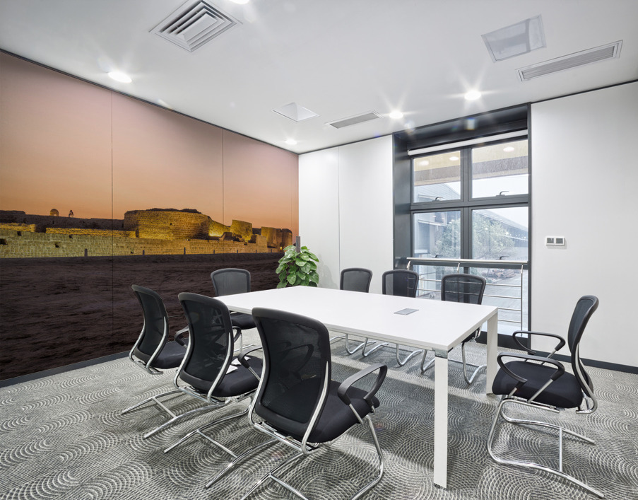 Old Bahrain Fort at Seef at sunset Wall Printing