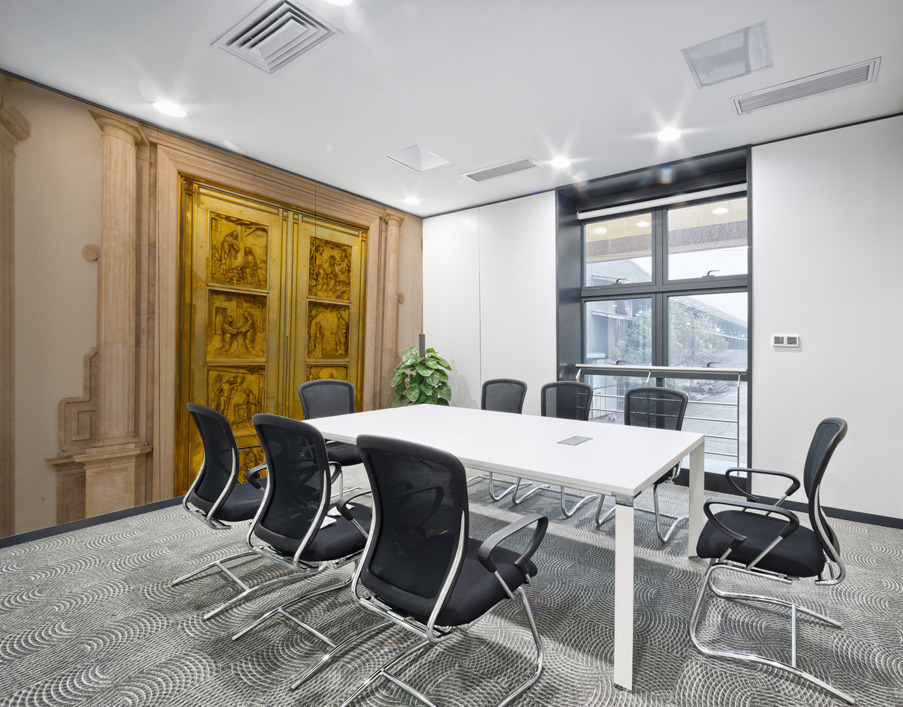 Gold doors Basilica of Mongomo in Equatorial Guinea Wall Printing