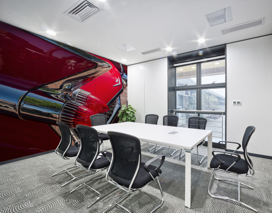 Detail of 1959 Cadillac Eldorado tail lights Wall Printing