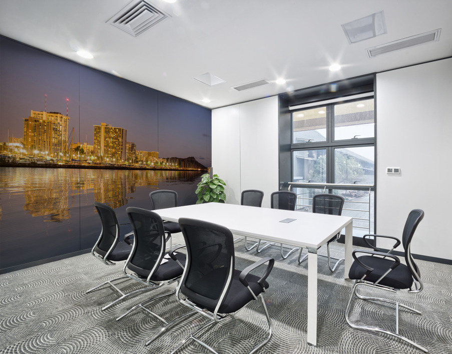 Panorama of Waikiki Honolulu Hawaii Wall Printing