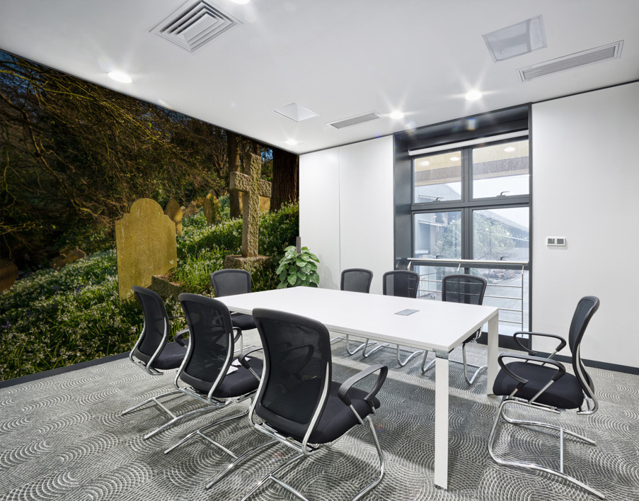 St Just in Roseland parish church in Cornwall UK Wall Printing