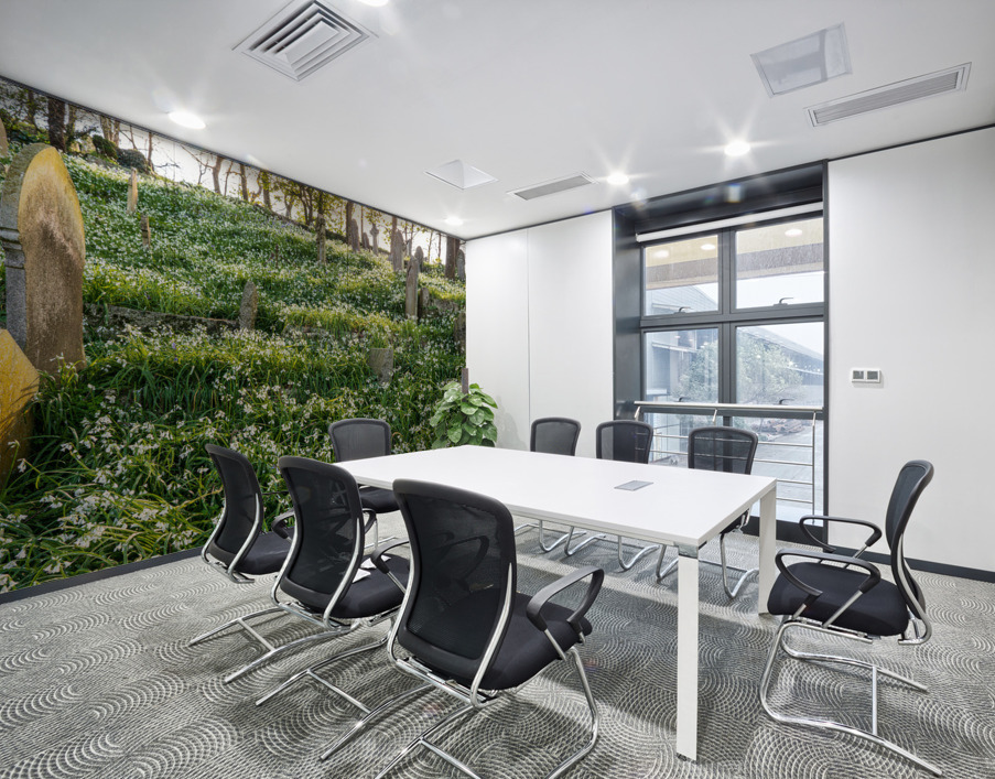 St Just in Roseland parish church in Cornwall UK Wall Printing