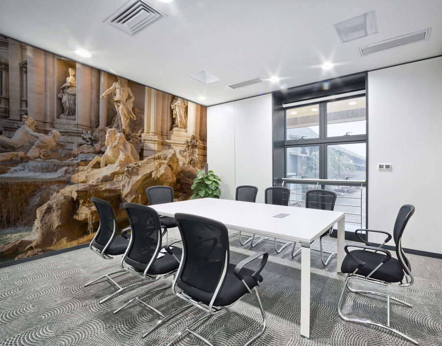 Trevi fountain details in Rome Italy Wall Printing