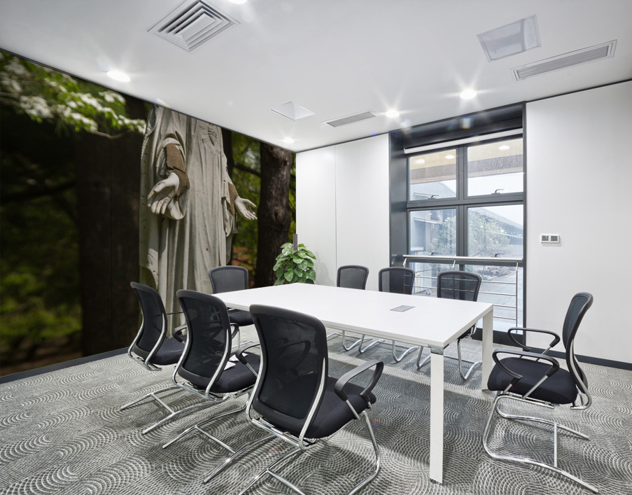 Statue Jesus at Cabrini College Pennsylvania Wall Printing