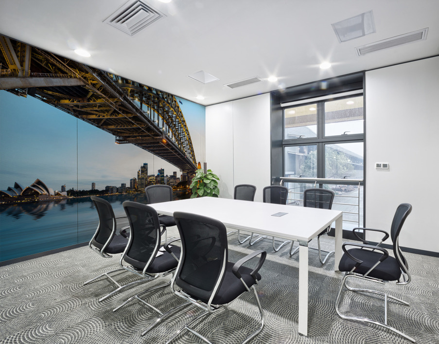 Dramatic panoramic sunset photo Sydney harbor Wall Printing