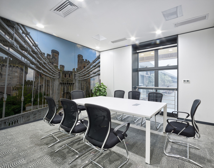 Thomas Telford suspension bridge to the Castle in Conwy Wall Printing