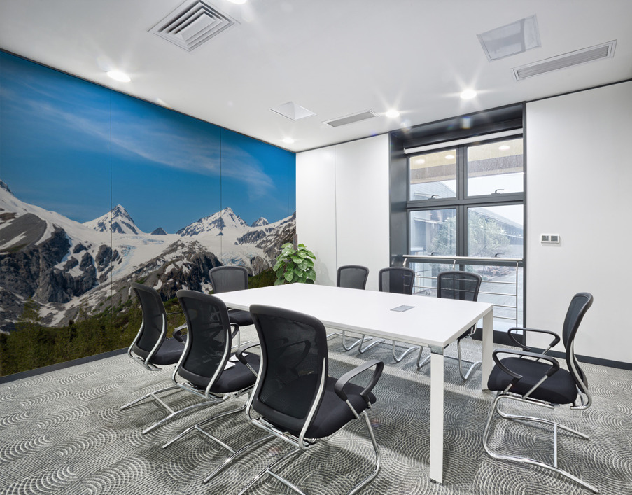 Panorama of Worthington Glacier near Thompson Pass Alaska Wall Printing