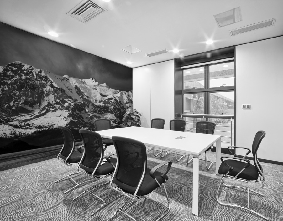 Cruise boat wake leaving Prince William Sound and Valdez Wall Printing