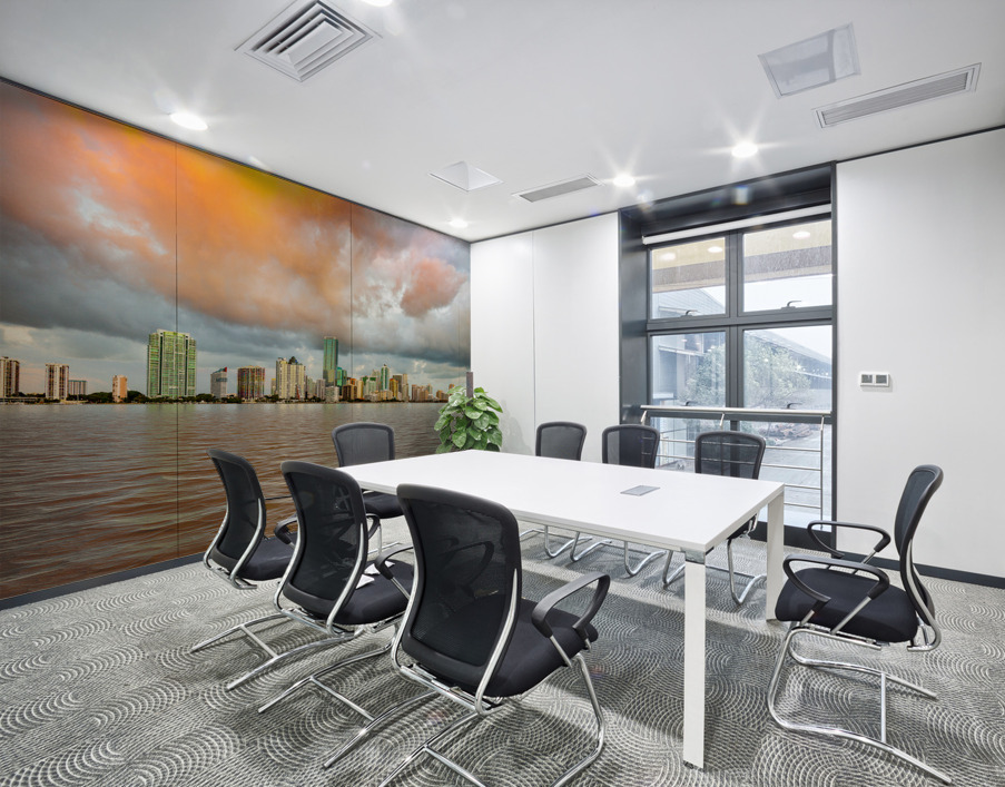 Dawn view of Miami Skyline  Wall Printing