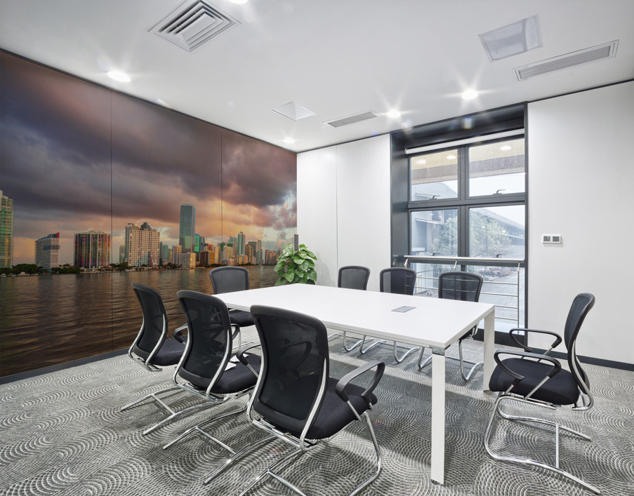 Dawn view of Miami Skyline  Wall Printing