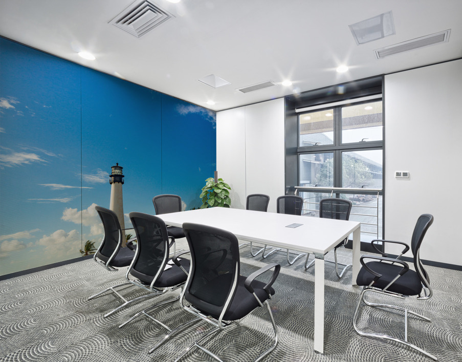Beach scene at Cape Florida lighthouse in Bill Baggs Wall Printing