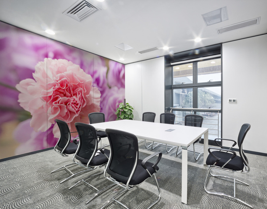 Delicate close up of petals of a carnation Wall Printing