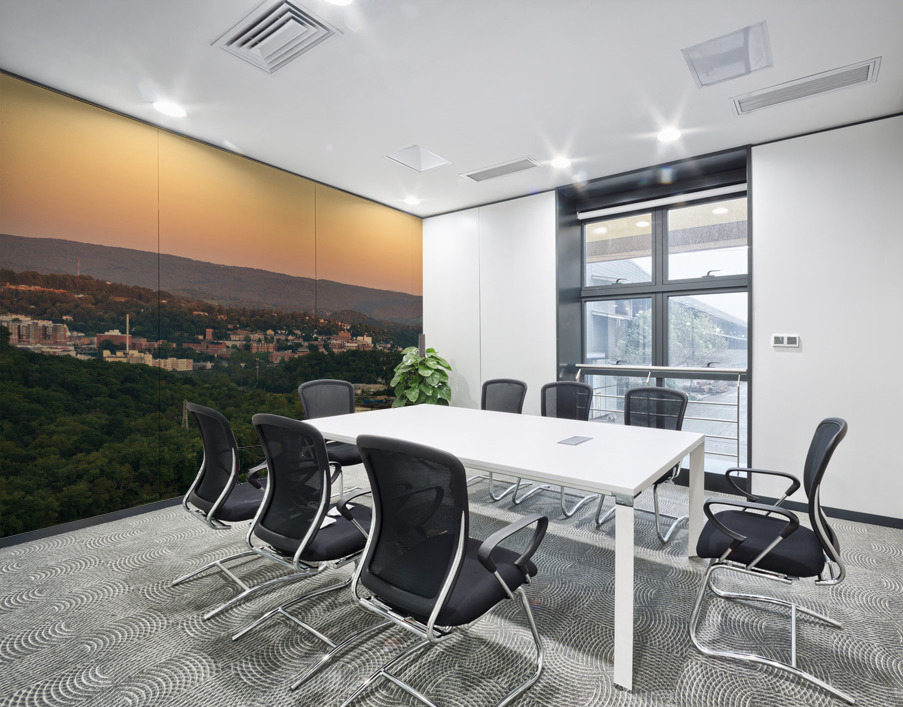 Sunset over Downtown Morgantown Wall Printing