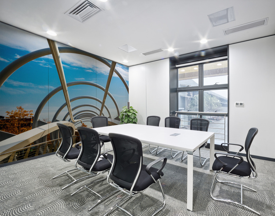 Pedestrian Bridge across canal in Yards Park Wall Printing