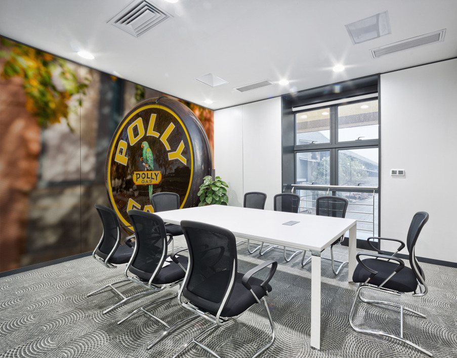 Reflections in Polly Gas pump Wall Printing