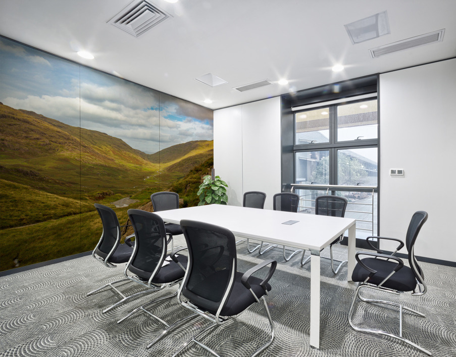 View through moorland valley from HardKnott Pass Wall Printing