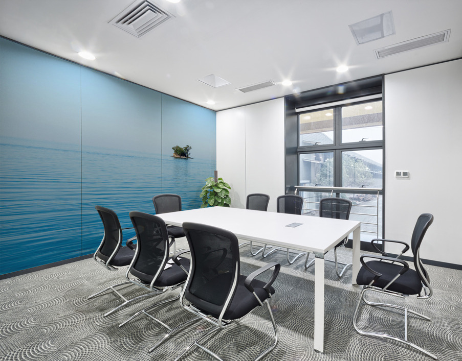 Small rocky island in Lake Champlain Wall Printing