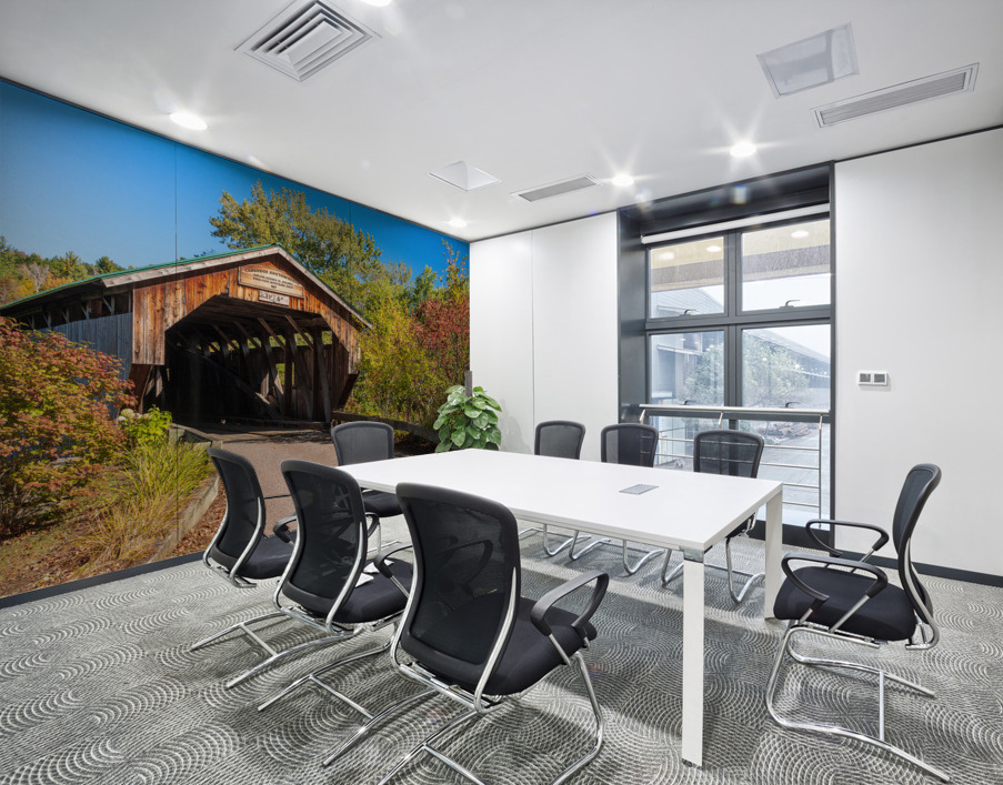 Poland covered bridge near Cambridge in Vermont Wall Printing