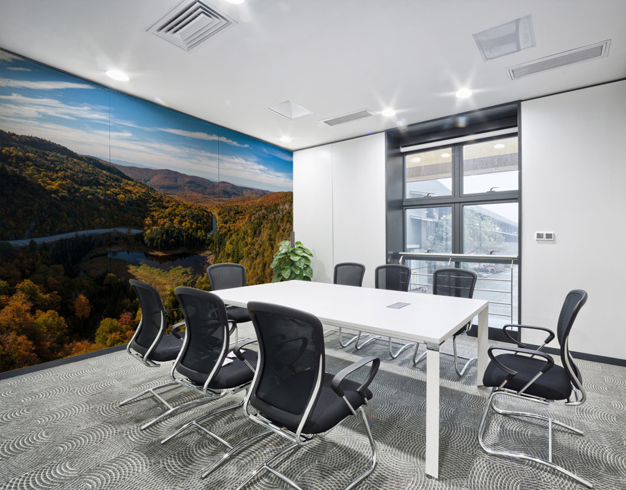 Aerial view of Appalachian Gap Road in Vermont Wall Printing