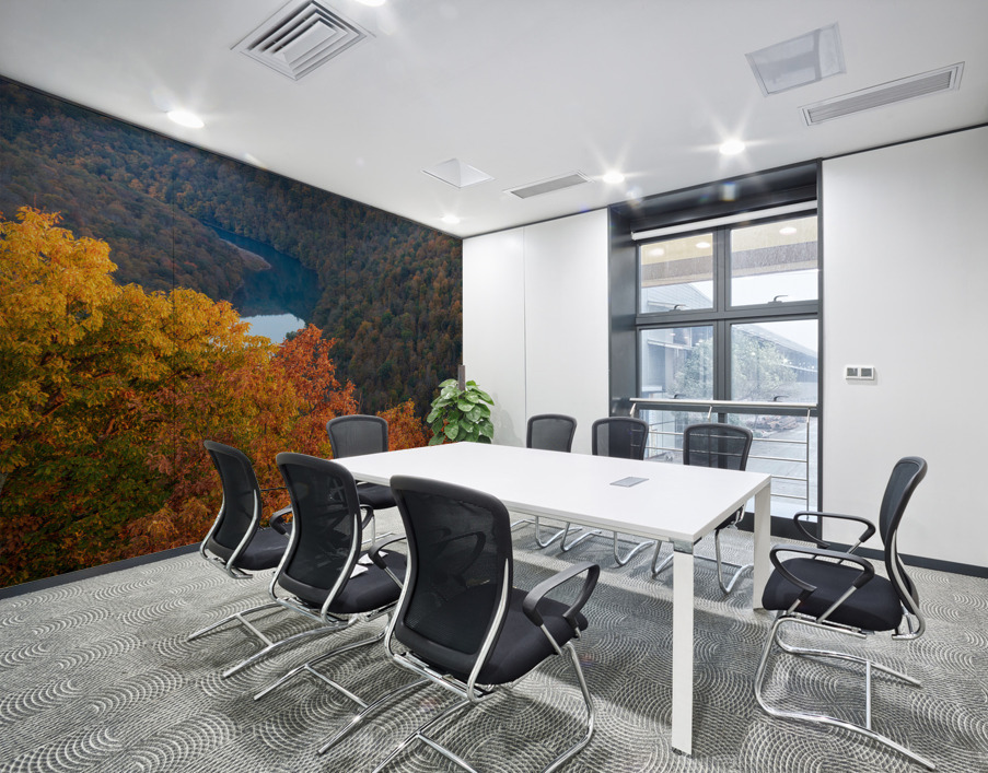 Sunset over Cheat river from Coopers Rock Wall Printing