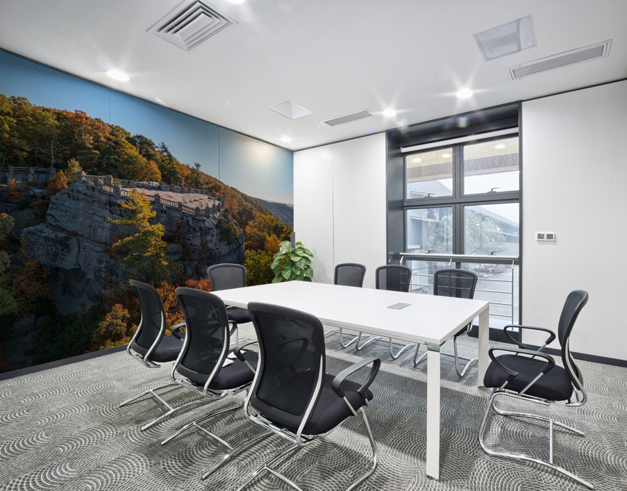 Coopers Rock panorama in West Virginia with fall colors Wall Printing