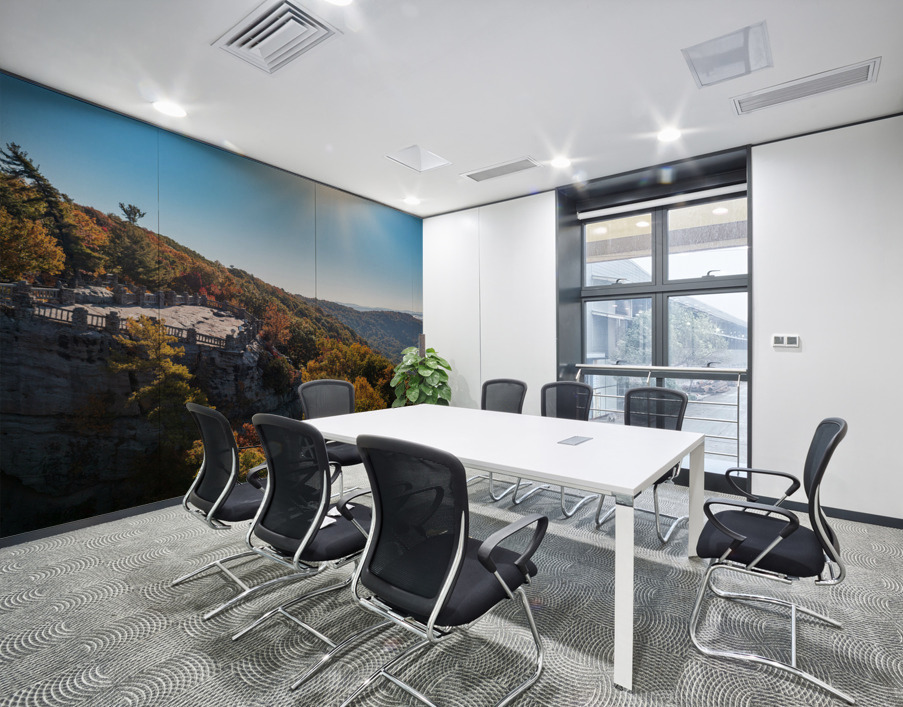 Coopers Rock panorama in West Virginia with fall colors Wall Printing