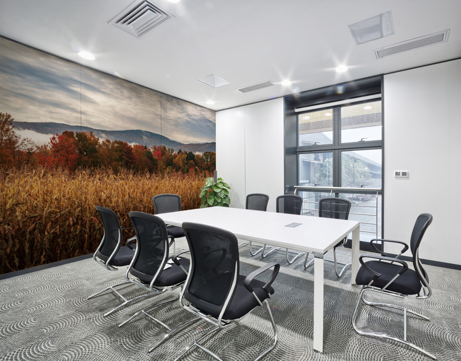 Multi-colored fall landscape in Vermont Wall Printing