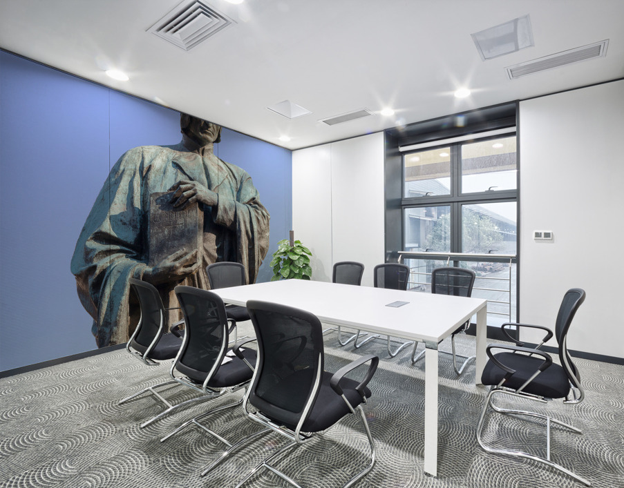 Dante statue with Divine Comedy in Meridian Hill Wall Printing