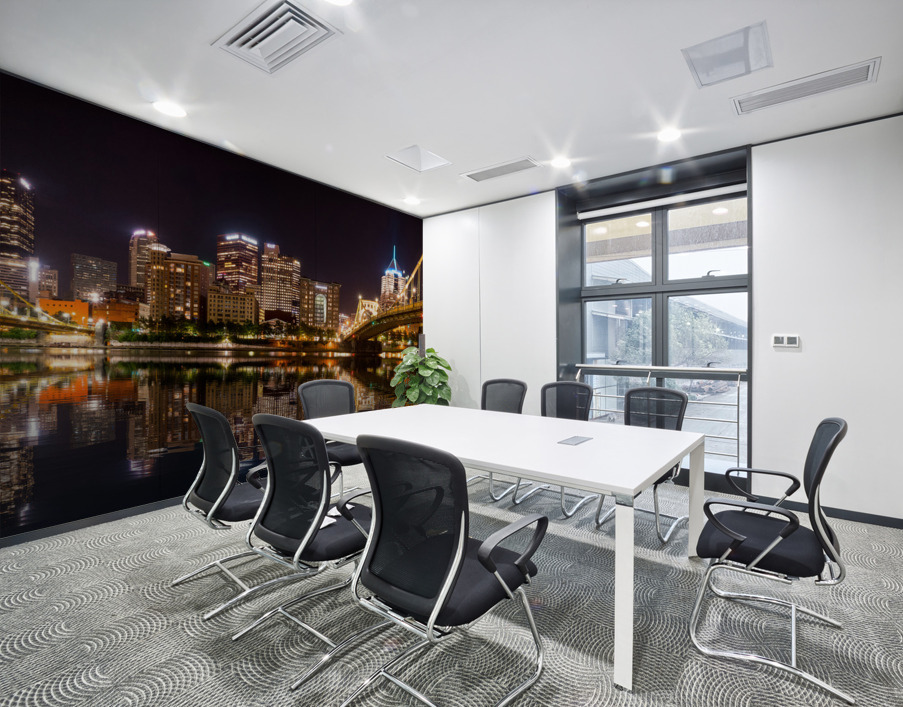 City Skyline of Pittsburgh at night Wall Printing