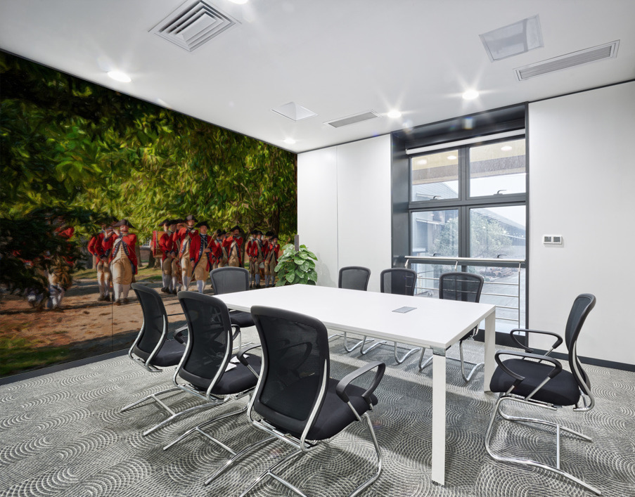 British Redcoats in marching band Wall Printing