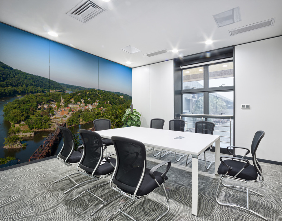 Panorama over Harpers Ferry Wall Printing