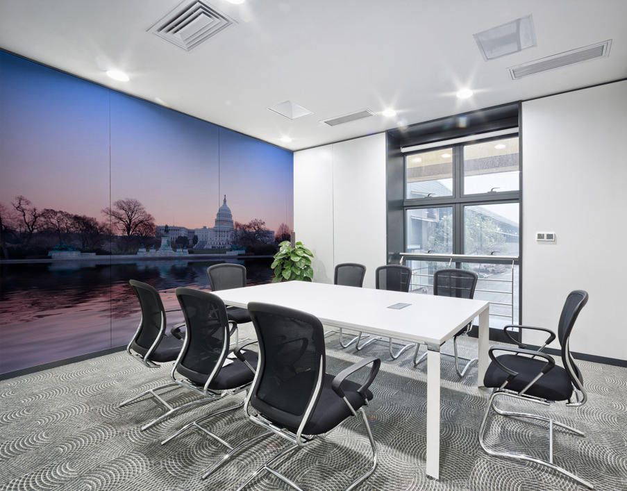 Sunrise behind the dome of the Capitol in DC Wall Printing