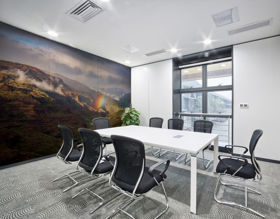 Dramatic rainbow over Waimea Canyon Wall Printing