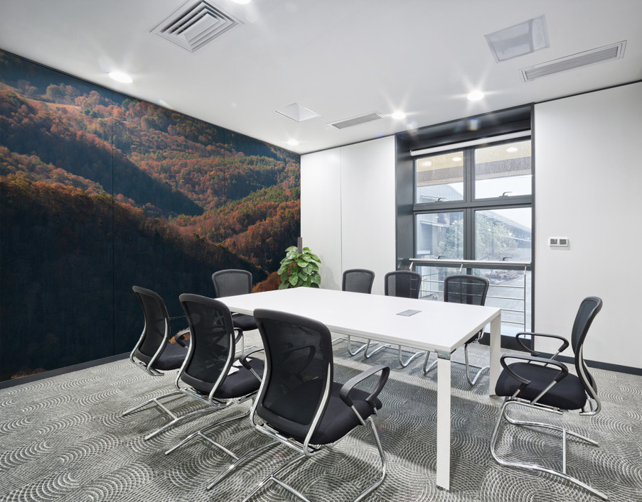 Rolling appalachian hills from Pipestem park Wall Printing