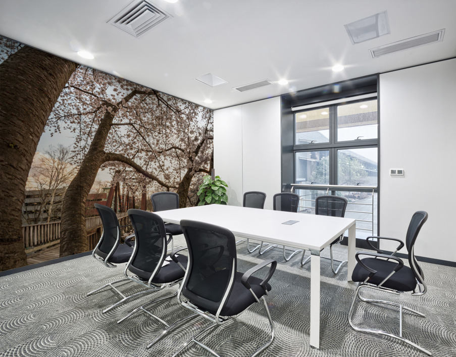 Steel girder bridge carries the bike walking trail over Deckers  Wall Printing