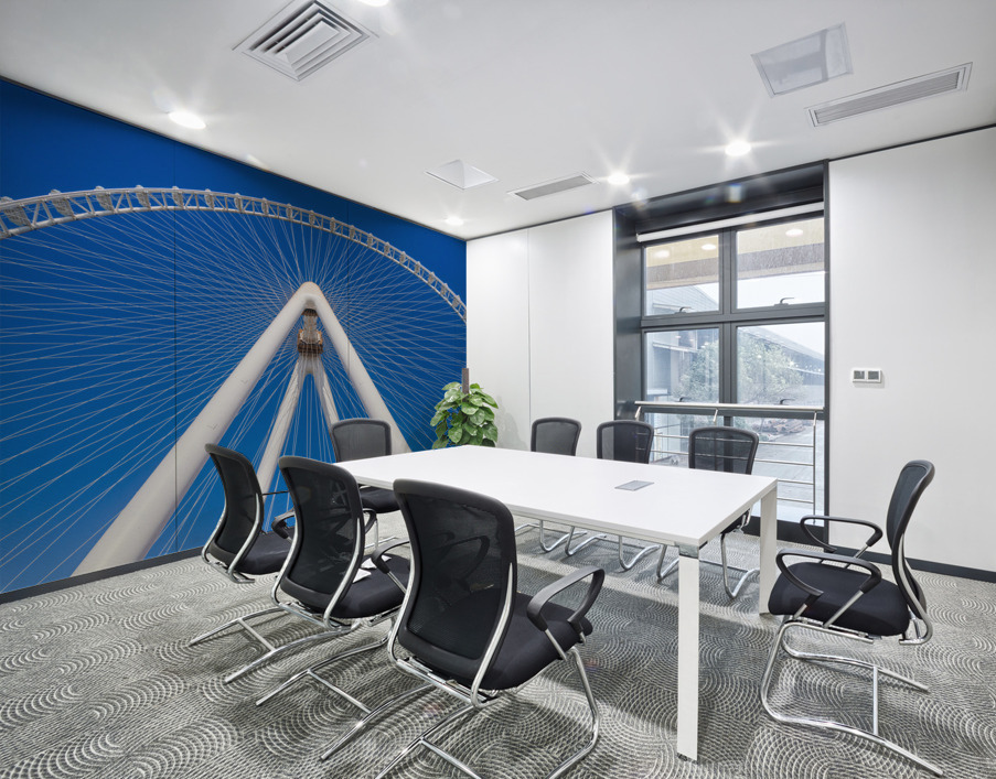 Ain Dubai observation wheel on Bluewaters Island in Dubai Wall Printing